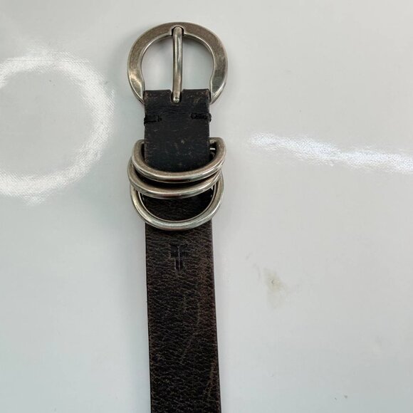 Frye Leather Belt – Distressed Vintage Style – Genuine Leather - Picture 6 of 11